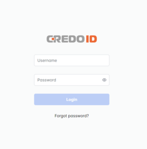 CredoID Cloud login